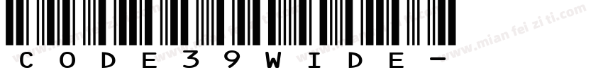 Code39Wide字体转换
