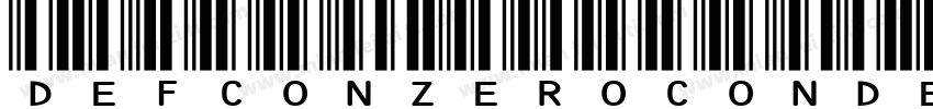 DefconZeroCondensed-Wx39字体转换
