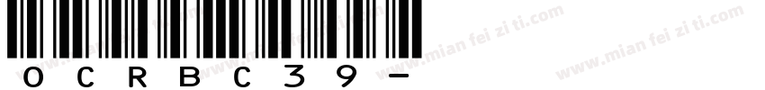 OCRBC39字体转换