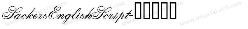 SackersEnglishScript字体转换
