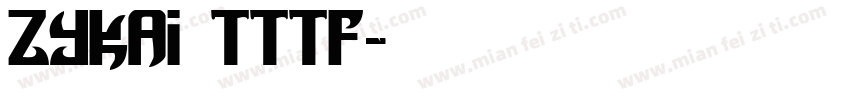 ZYKai_TTTF字体转换