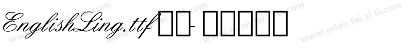 EnglishLing.ttf字体字体转换