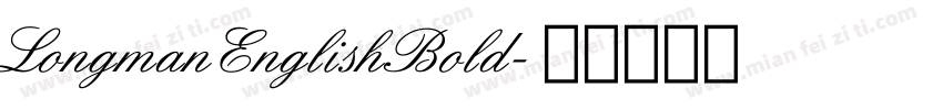 LongmanEnglishBold字体转换