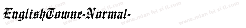 EnglishTowne-Normal字体转换