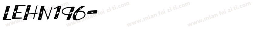 LEHN196字体转换