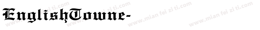 EnglishTowne字体转换
