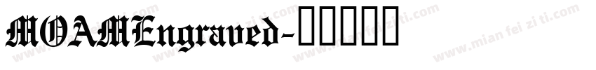 MOAMEngraved字体转换
