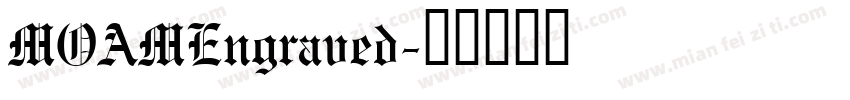 MOAMEngraved字体转换