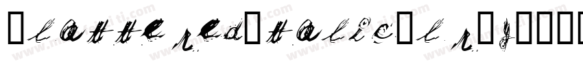 FlatteredItalic-lrOy字体转换