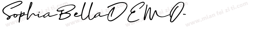 SophiaBellaDEMO字体转换