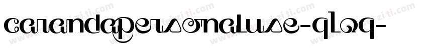 CarandaPersonalUse-qLOq字体转换
