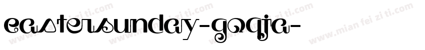 EasterSunday-GOqJa字体转换