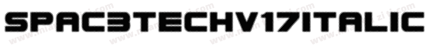 Spac3Techv17Italic-p字体转换