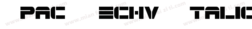 Spac3Techv17Italic-p字体转换