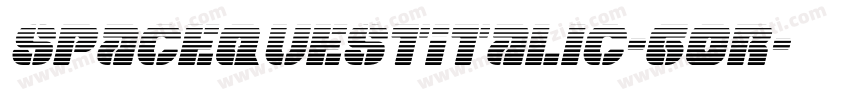 SpaceQuestItalic-60R字体转换