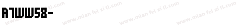 渝A7WW58字体转换