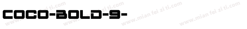 Coco-Bold-9字体转换