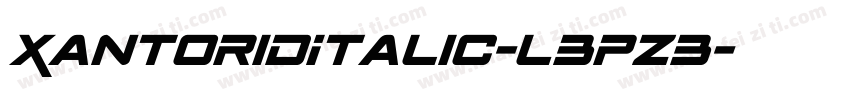 XantoridItalic-L3Pz3字体转换