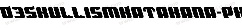 D3SkullismKatakana-PKax字体转换