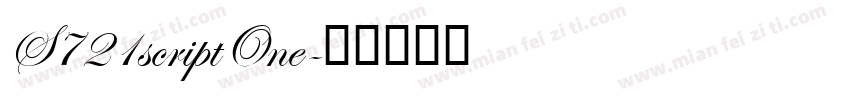 S721scriptOne字体转换