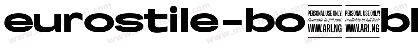 eurostile-bo10bl字体转换
