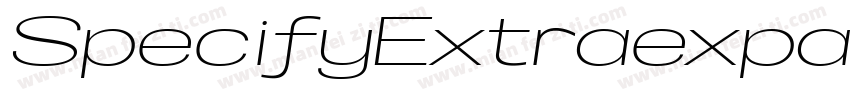 SpecifyExtraexpanded字体转换
