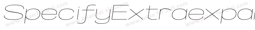 SpecifyExtraexpanded字体转换
