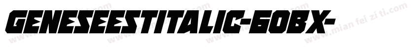 GeneseeStItalic-6OBx字体转换