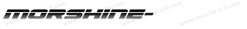 Morshine字体转换