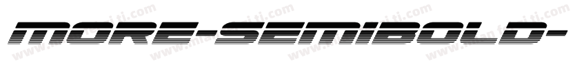 more-semibold字体转换