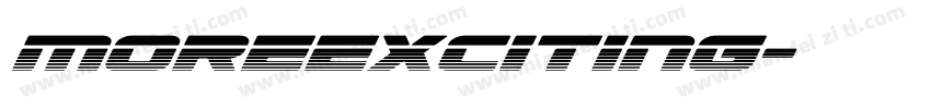 moreexciting字体转换