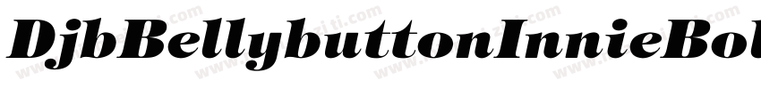 DjbBellybuttonInnieBold-2Y7X字体转换