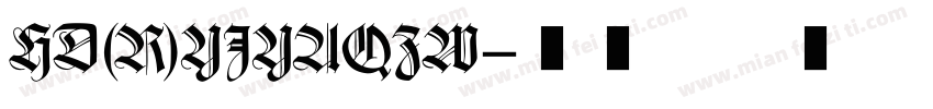 HD(R)YJYAQZW字体转换