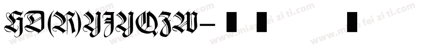 HD(R)YJYQZW字体转换