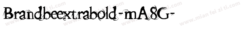 Brandbeextrabold-mA8G字体转换