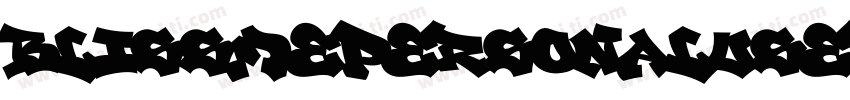 BlissmePersonalUseRegular-ALGDx字体转换