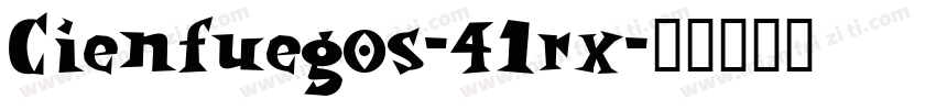 Cienfuegos-41rx字体转换