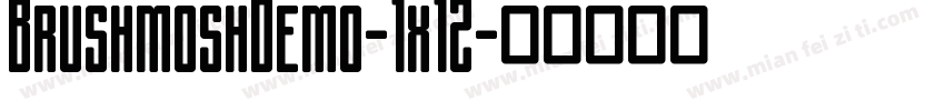 BrushmoshDemo-1x1Z字体转换