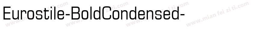 Eurostile-BoldCondensed字体转换