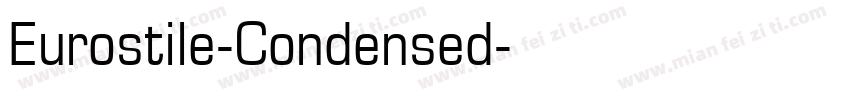 Eurostile-Condensed字体转换