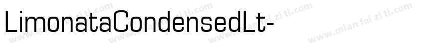 LimonataCondensedLt字体转换