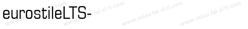 eurostileLTS字体转换