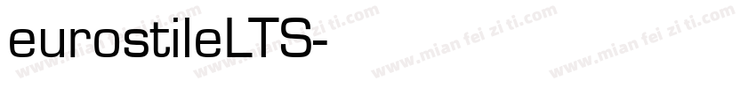eurostileLTS字体转换