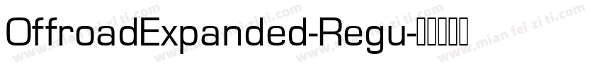 OffroadExpanded-Regu字体转换
