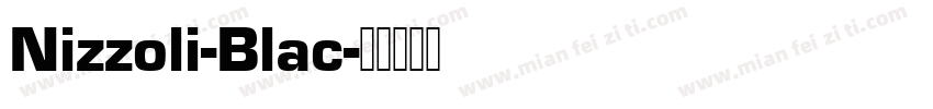 Nizzoli-Blac字体转换