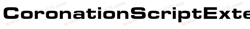 CoronationScriptExte字体转换