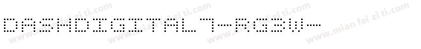 DashDigital7-Rg3W字体转换