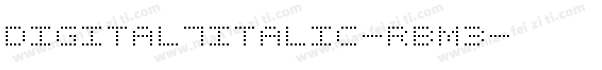 Digital7Italic-RBM3字体转换