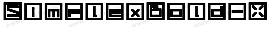 SimplexBold字体转换