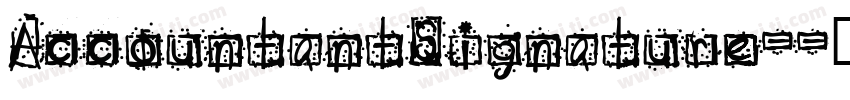 AccountantSignature-字体转换